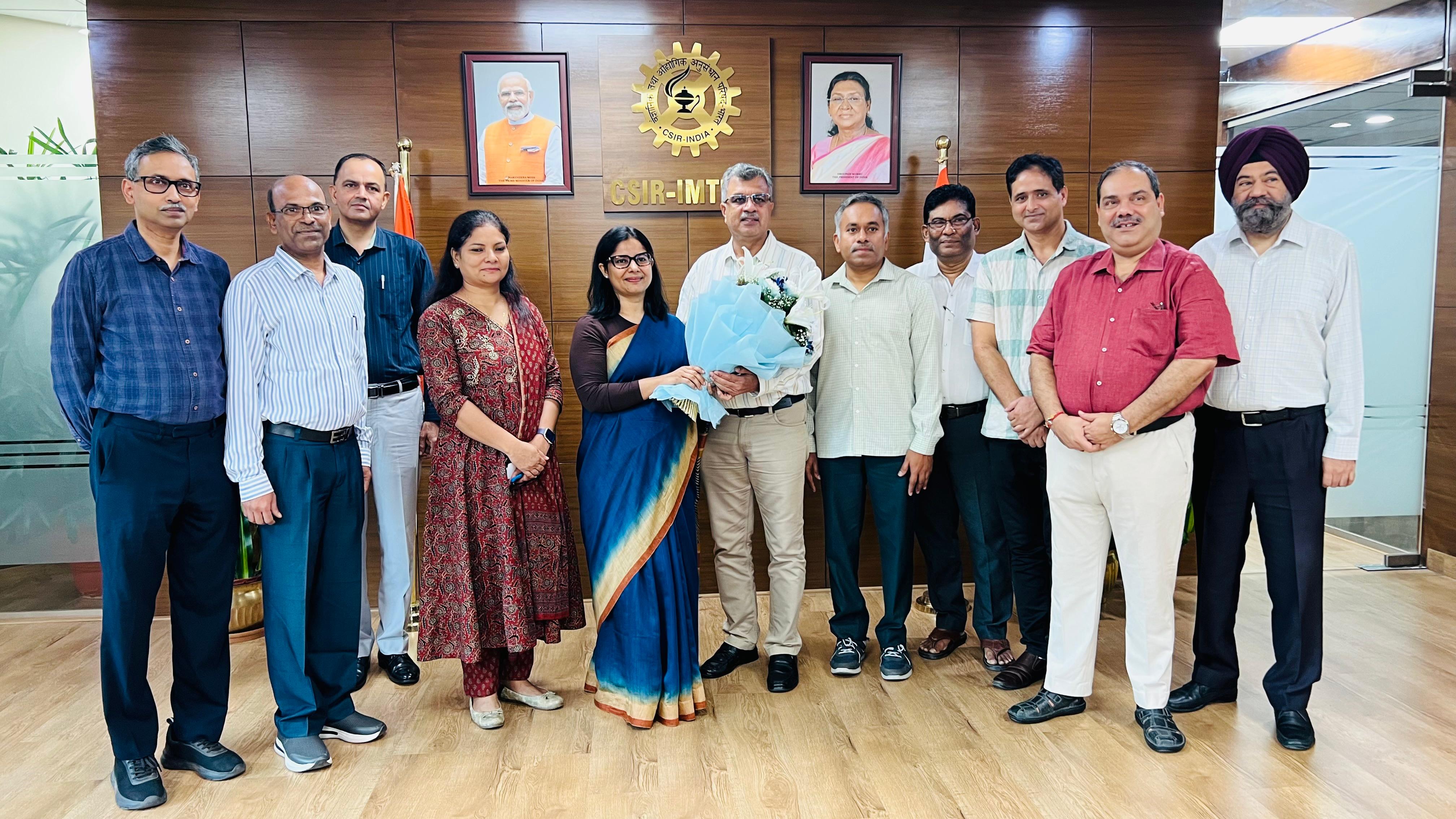 श्री वीरेंद्र आर. तिवारी,आईएफएस (सेवानिवृत्त),अध्यक्ष,राष्ट्रीय जैव विविधता प्राधिकरण (NBA)ने सीएसआईआर-इमटैक,चंडीगढ़ का दौरा किया